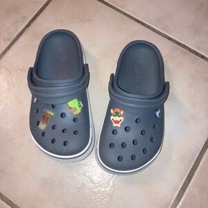 Crocs Gray Slip On Shoes for Youth size J3